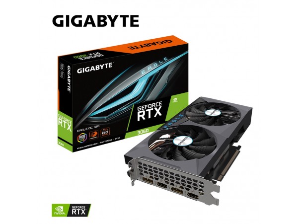 Gigabyte GeForce RTX 3060 EAGLE OC 12GB GDDR6 GV-N3060EAGLE OC-12GD Video Card